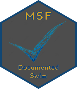 MSF Documented Swims logo
